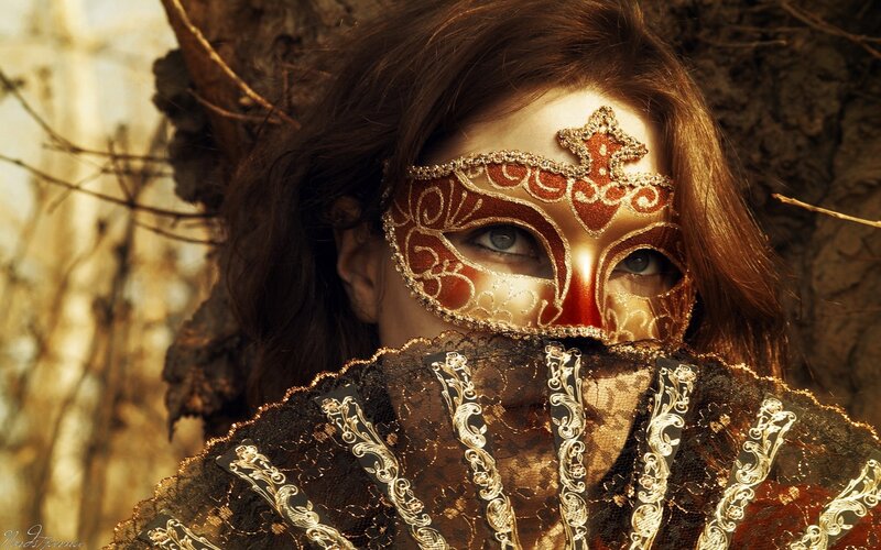 Woman in Mask