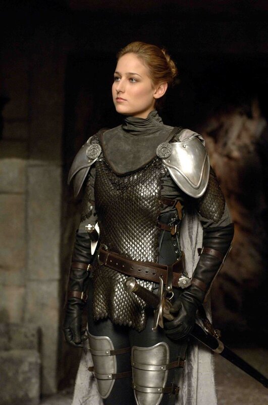 woman in medieval armor