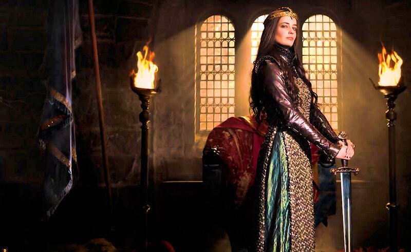 Woman in Medieval Dress — Black