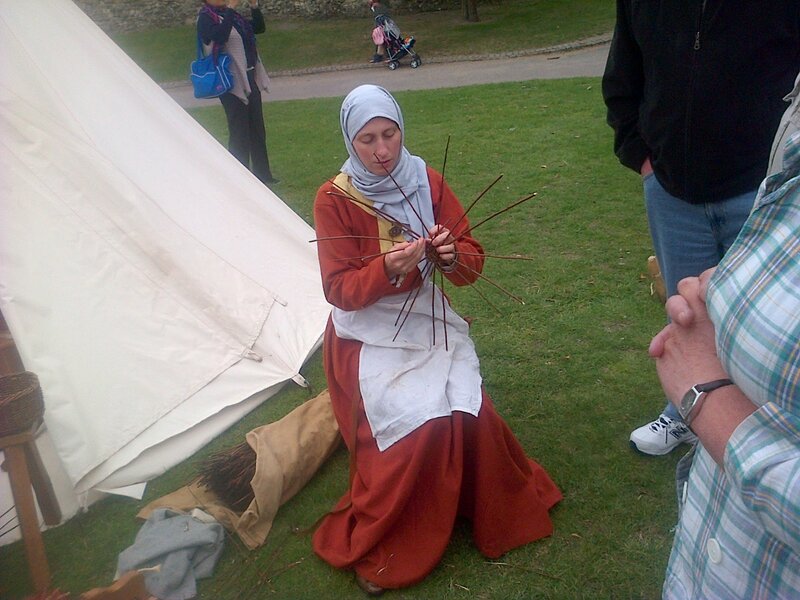 Woman in Medieval Dress — Red