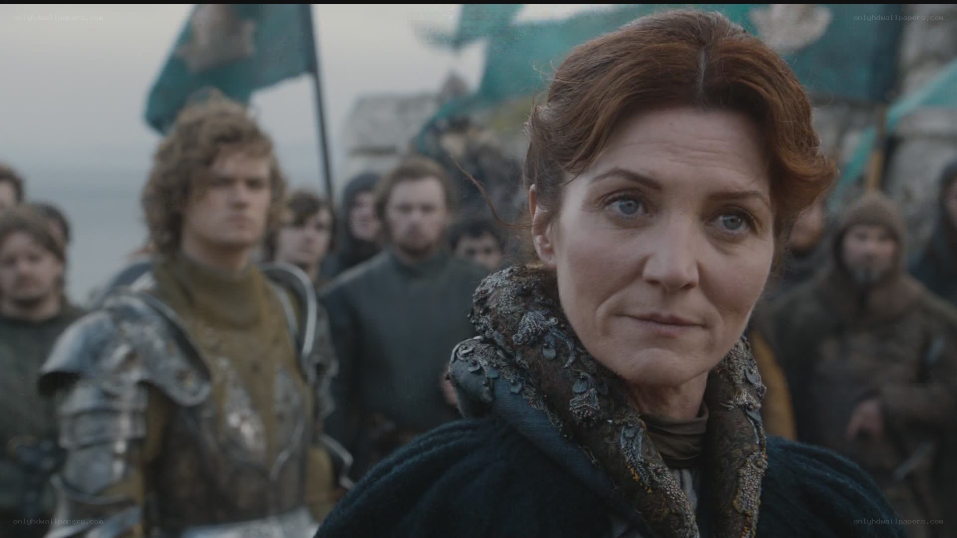 woman in medieval setting