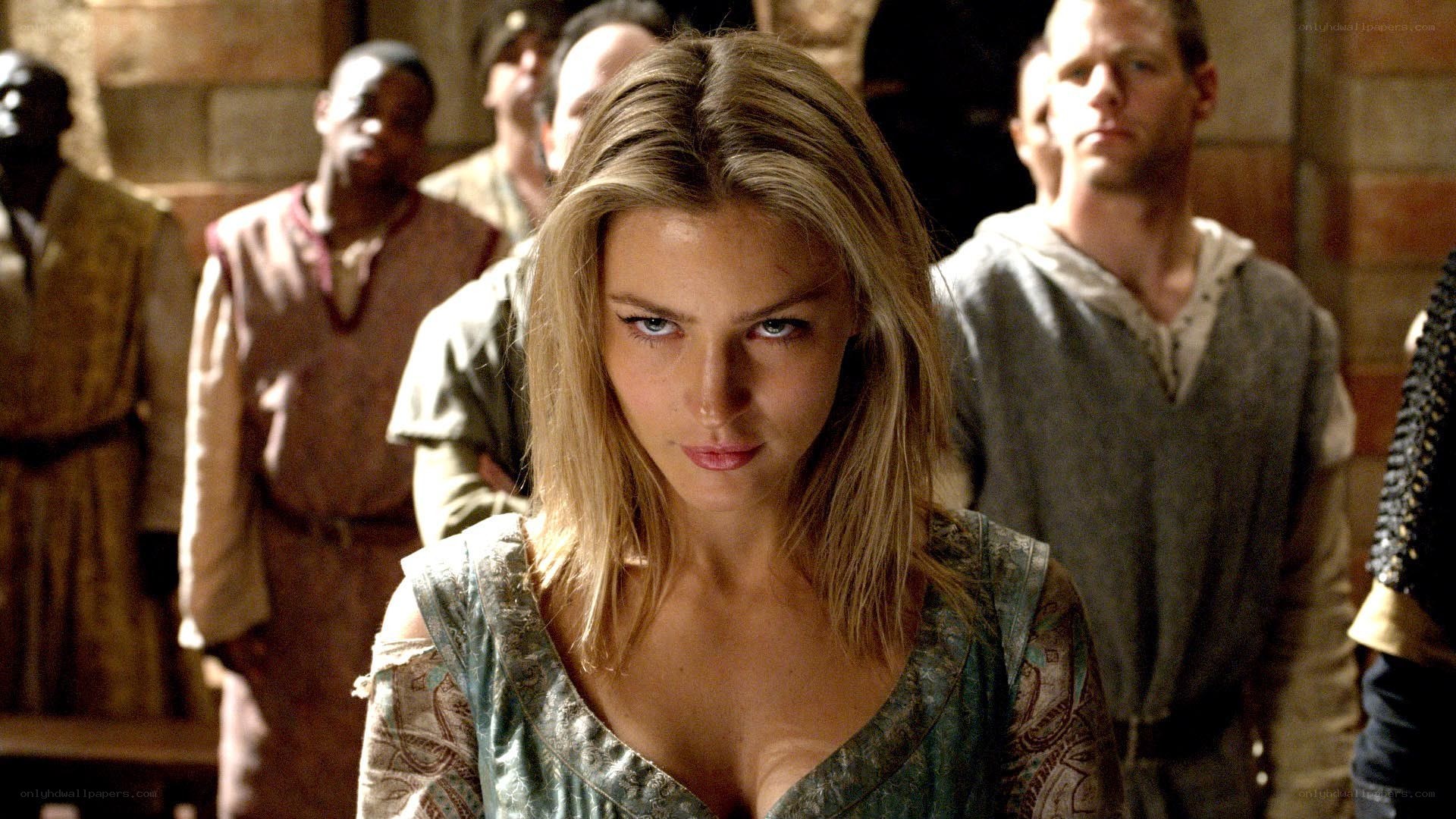 woman in medieval setting