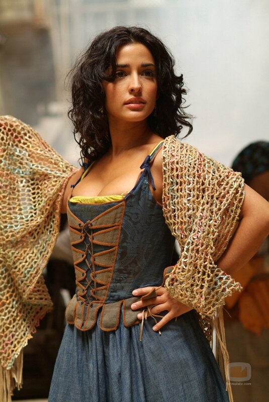 woman in medieval-style dress