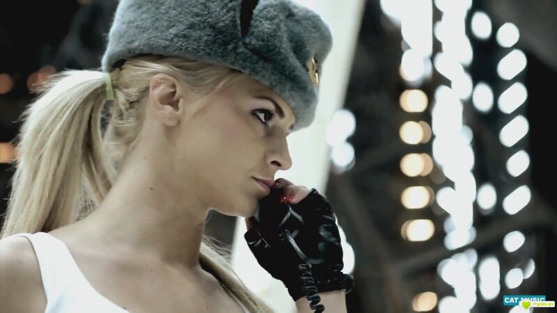 Woman in Military Hat — Gray