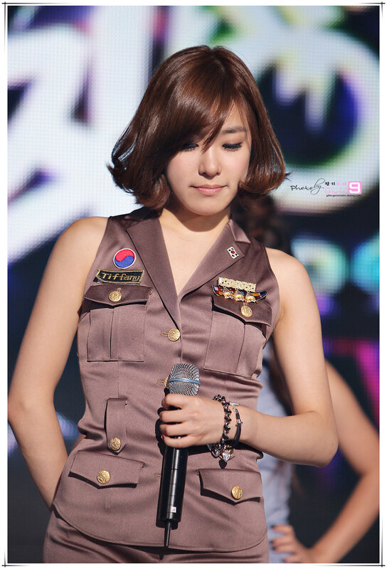 Woman in Military-style Dress — Brown