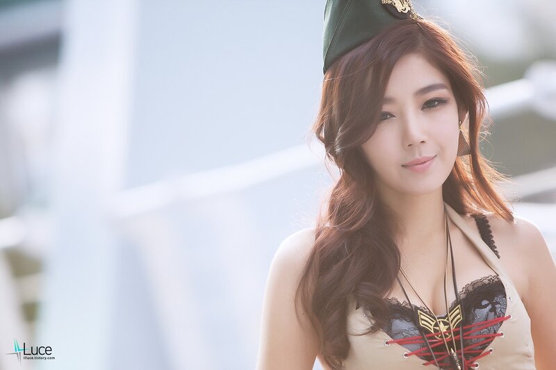 Woman in Military-style Outfit — Brown, Calm