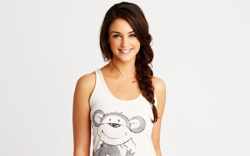 woman in monkey tank top