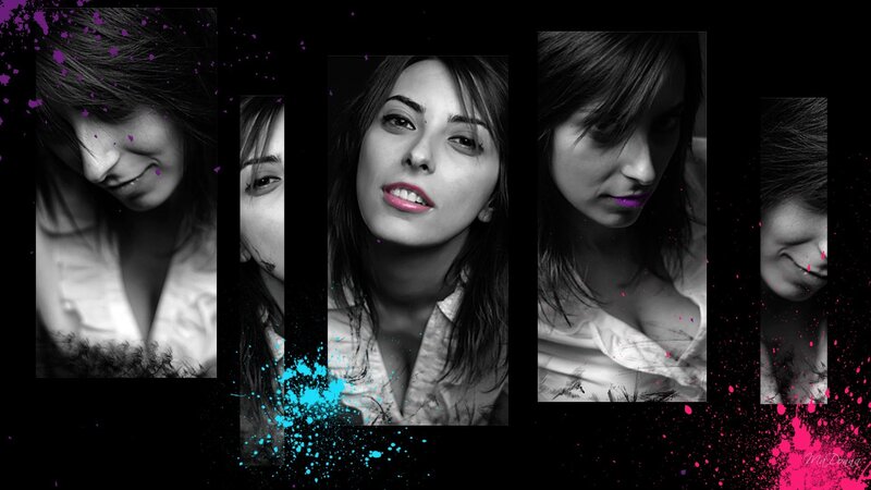 Woman in Multiple Portraits