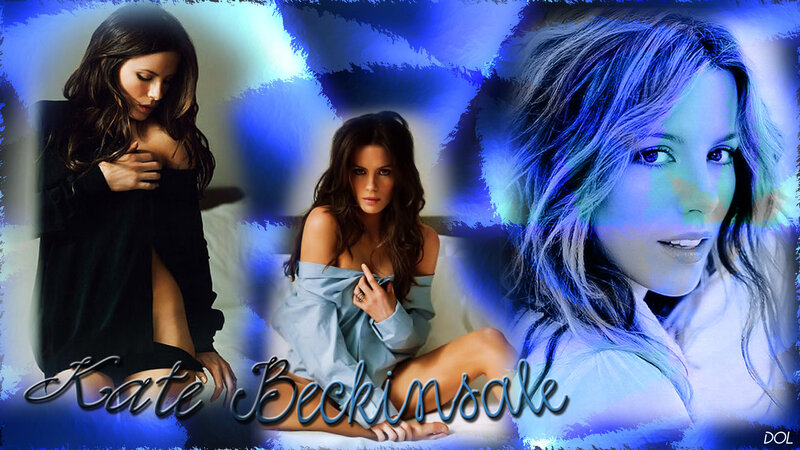 Woman in Multiple Poses — Blue, Dramatic