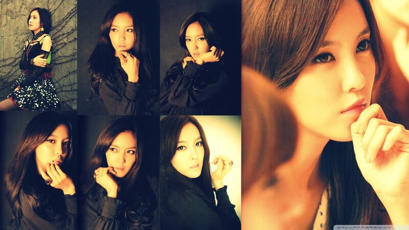 Woman in Multiple Poses — Brown, Dramatic