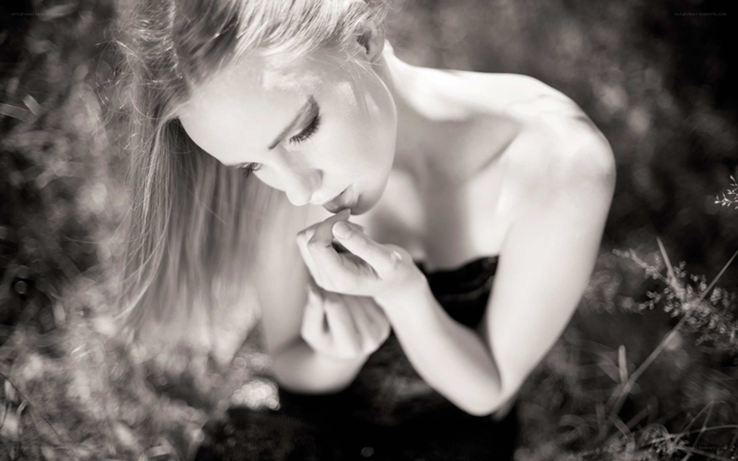 woman in nature contemplation