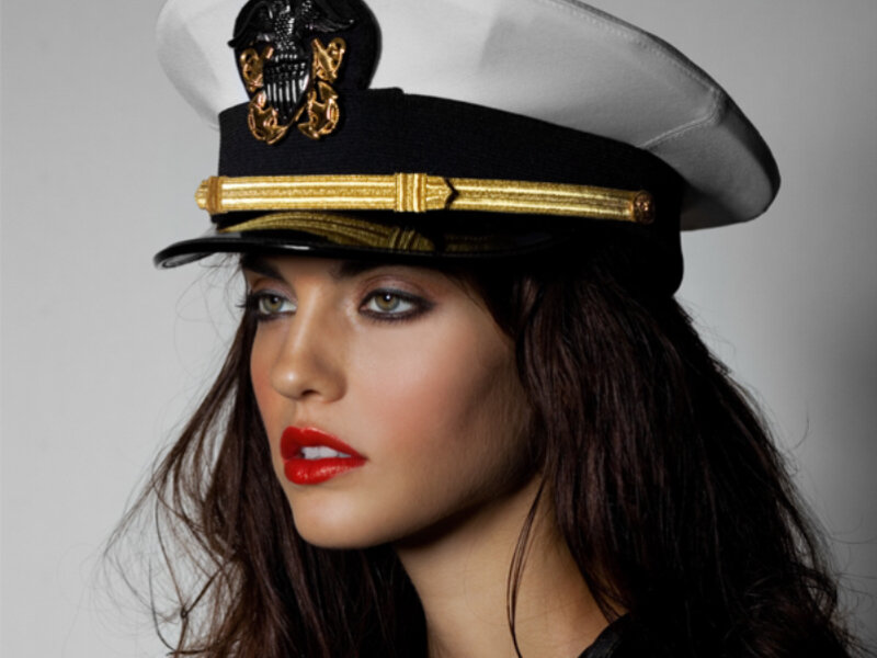 Woman in Naval Hat