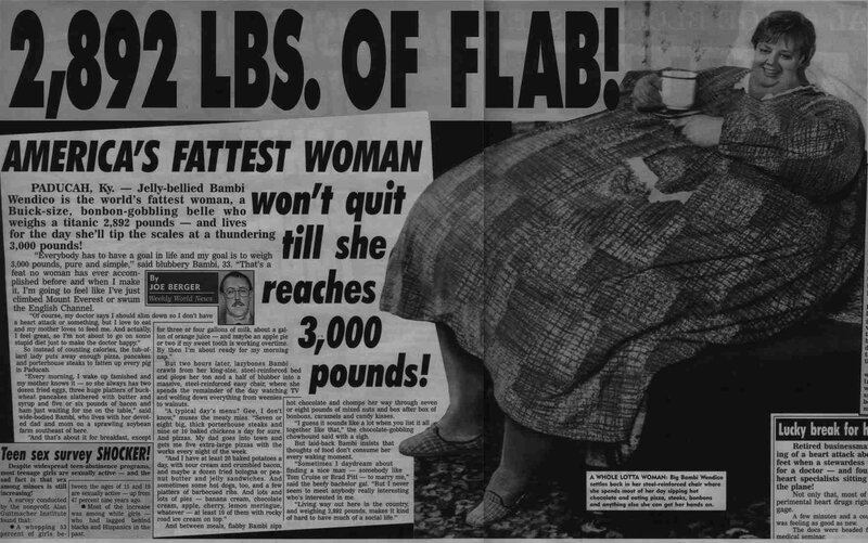 Woman in Newspaper Article