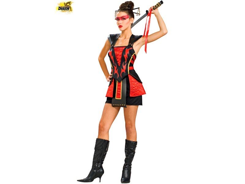 woman in ninja costume