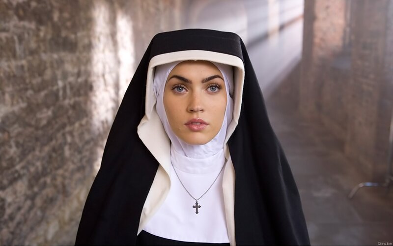 woman in nun's habit