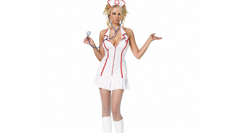 woman in nurse costume
