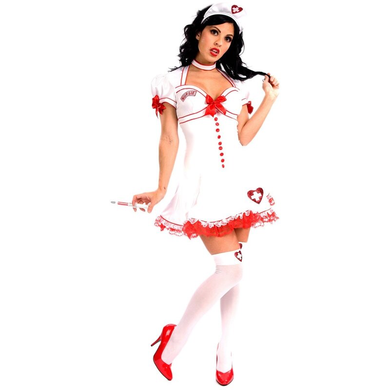 woman in nurse costume