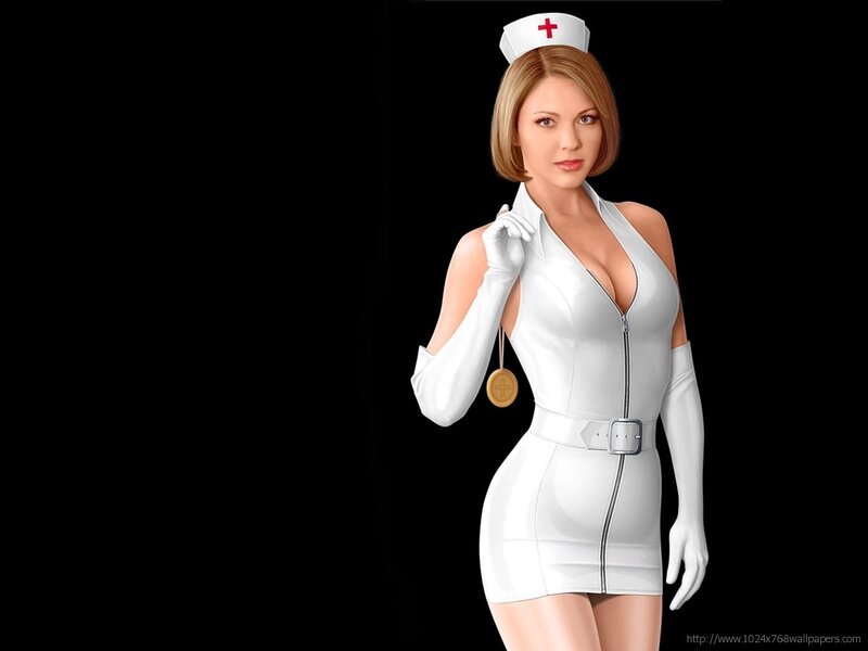 woman in nurse costume