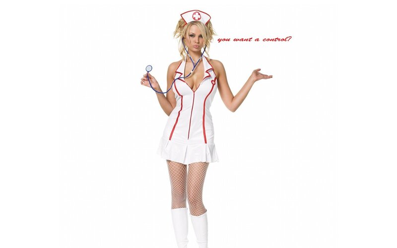 woman in nurse costume