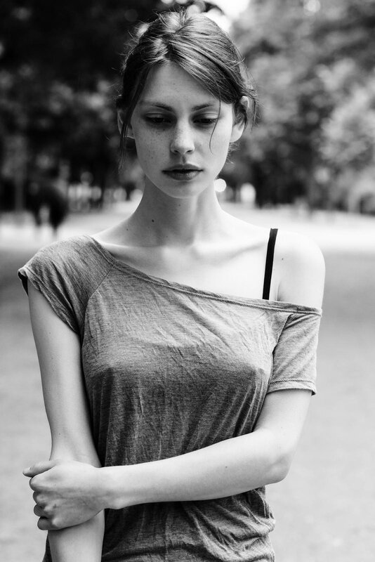 woman in off-shoulder top