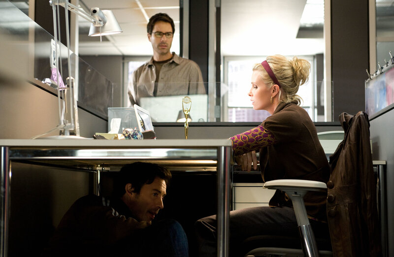 Woman in Office Cubicle — Brown