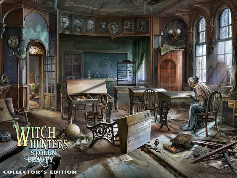 Woman in Old Classroom