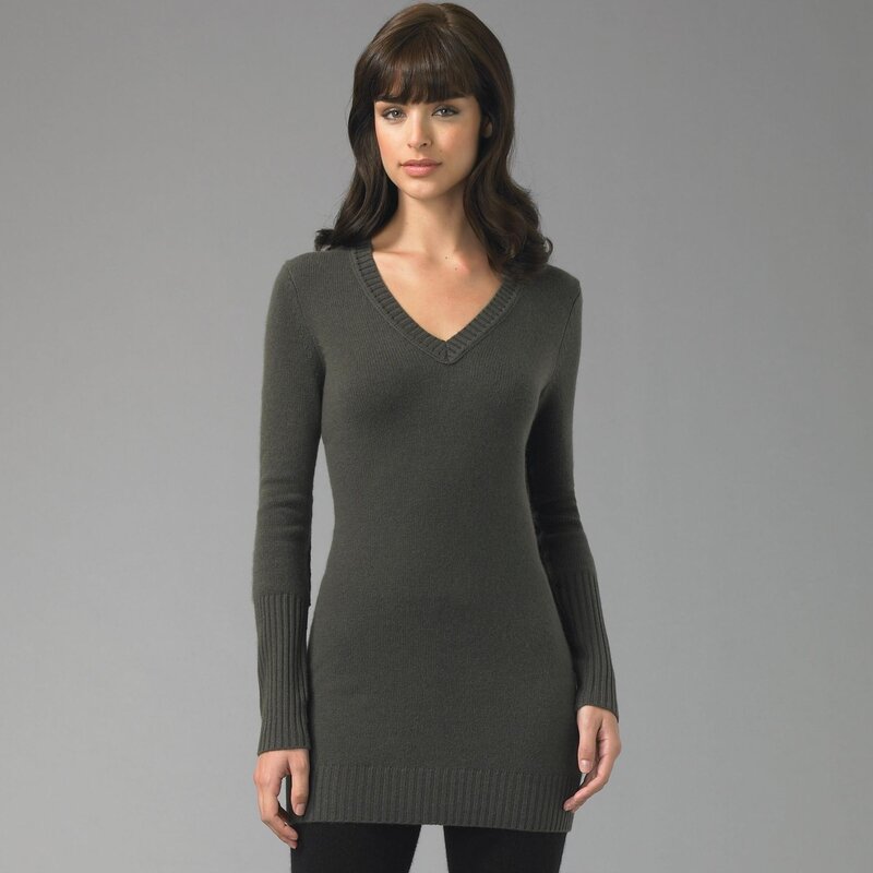 woman in olive sweater