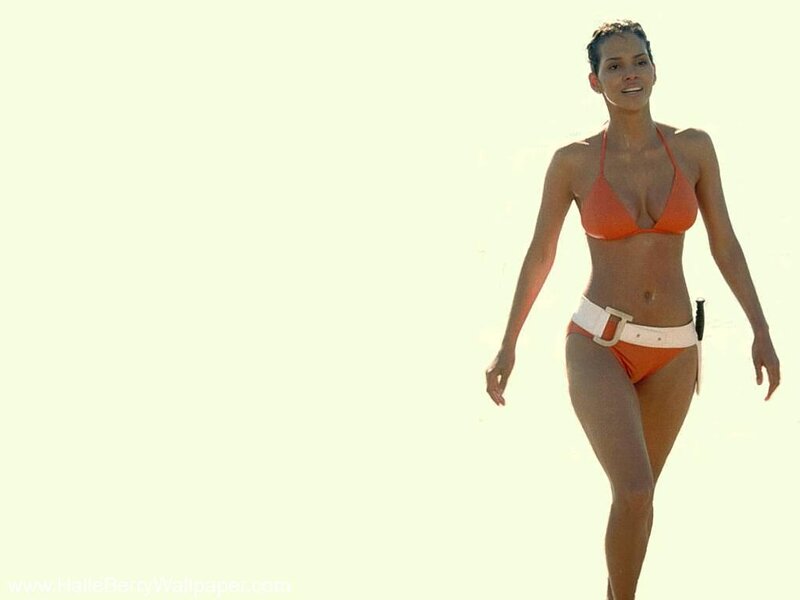 woman in orange bikini