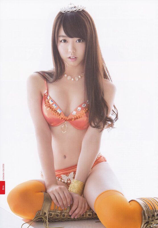 woman in orange costume