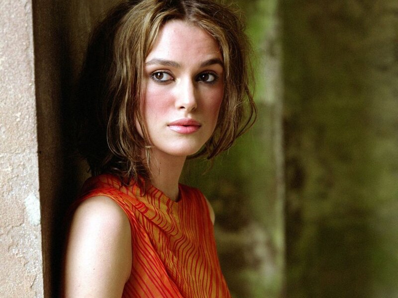 woman in orange dress