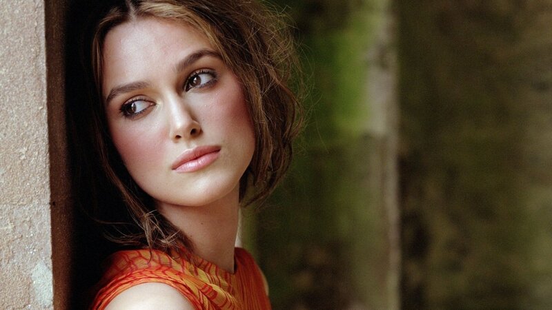 woman in orange dress