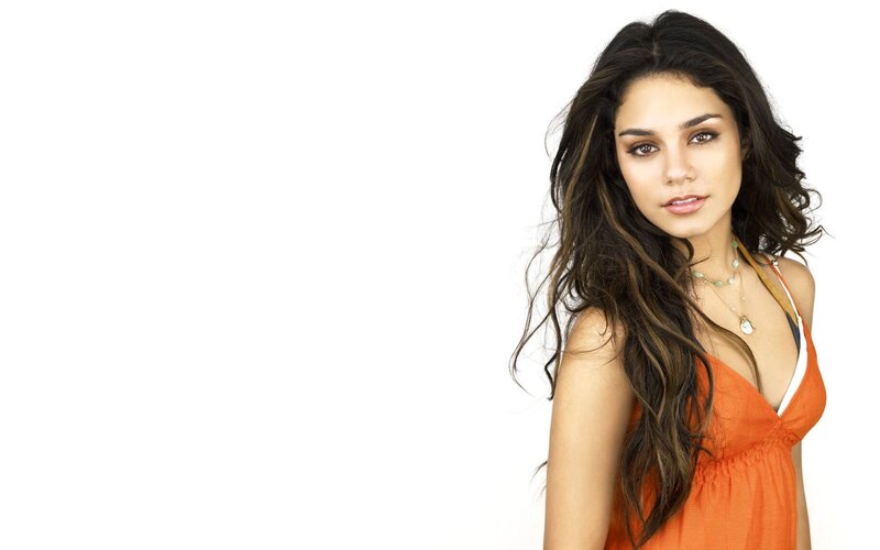 woman in orange dress