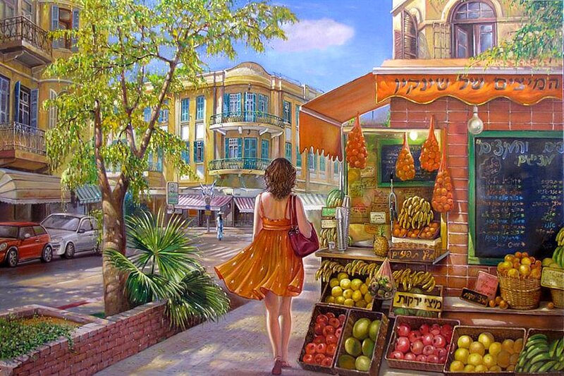 Woman in Orange Dress — Bright