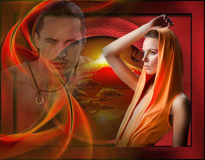 Woman in Orange Hood