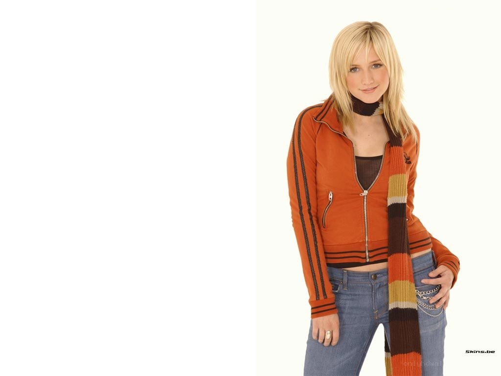 woman in orange jacket