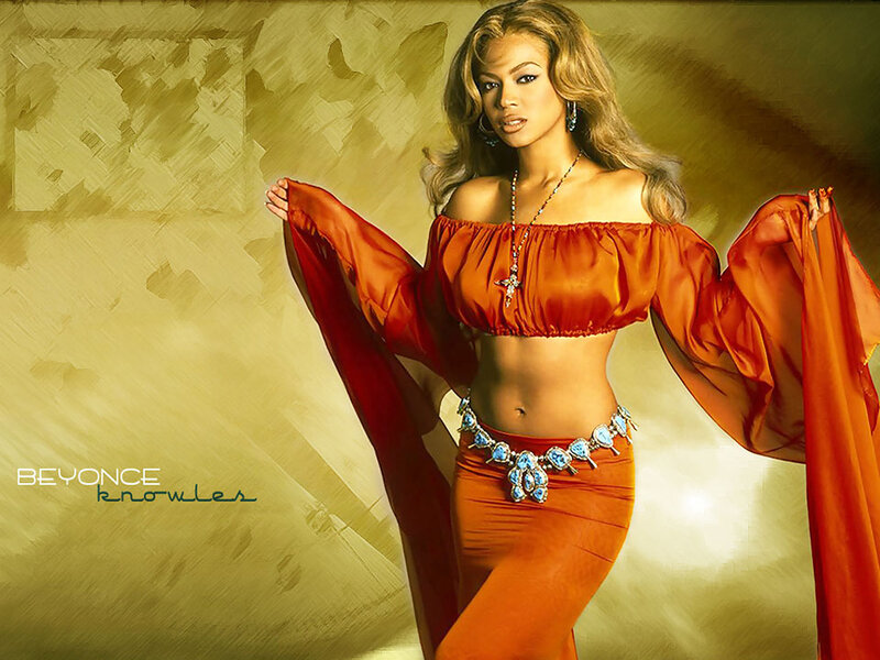 Woman in Orange Outfit — Dramatic, Photograph