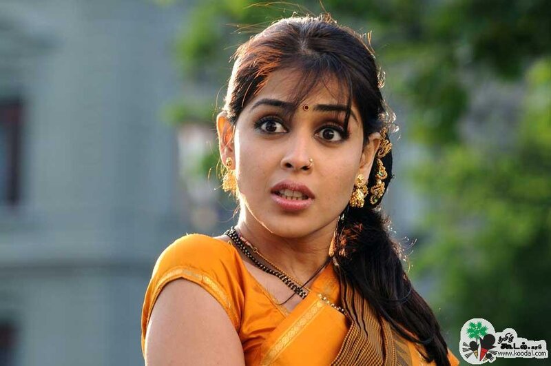 Woman in Orange Sari — Dramatic