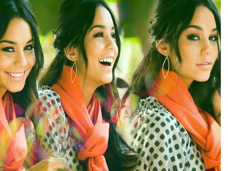 Woman in Orange Scarf — Happy