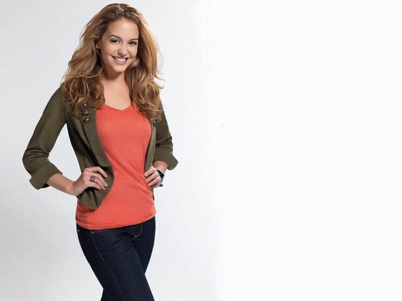 Woman in Orange Shirt — White