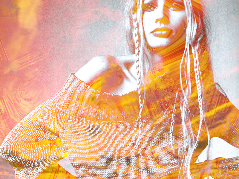 woman in orange sweater
