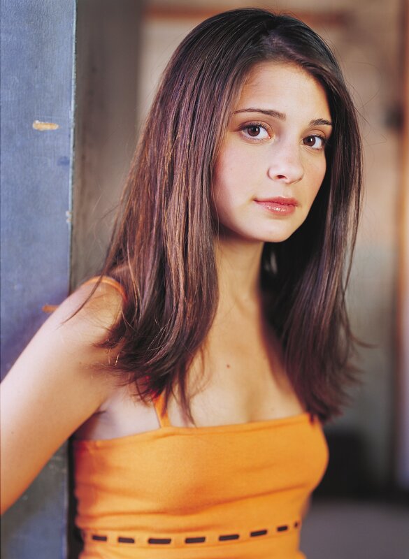 woman in orange top
