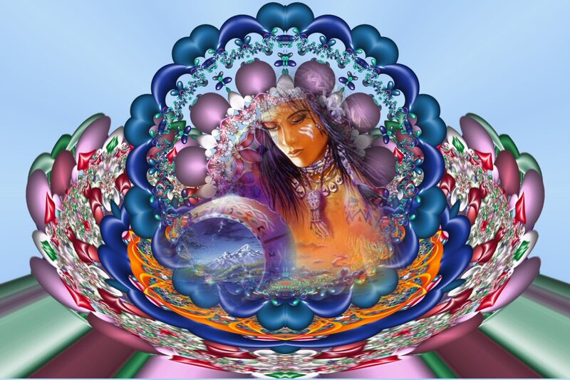 Woman in Ornate Bowl
