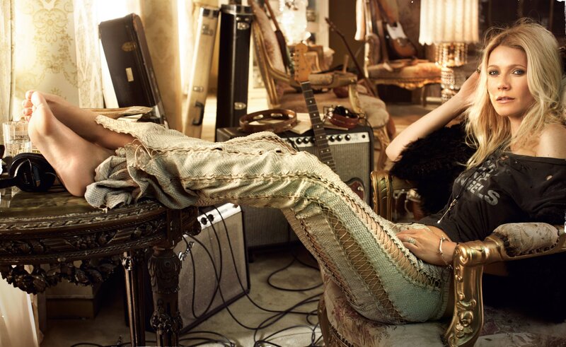 Woman in Ornate Chair — Gold, Relaxed