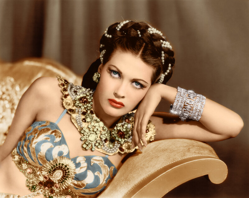 Woman in ornate costume