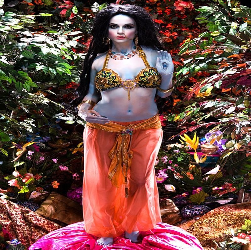 Woman in Ornate Costume — Orange