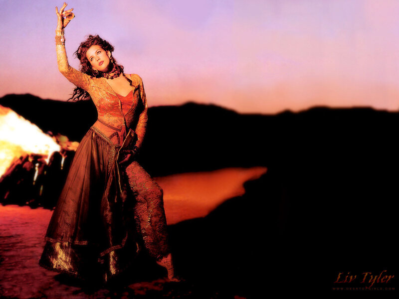 Woman in Ornate Dress — Purple, Dramatic, Sunset