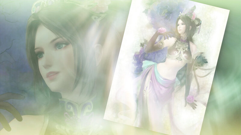 Woman in Ornate Dress — Purple, Ethereal