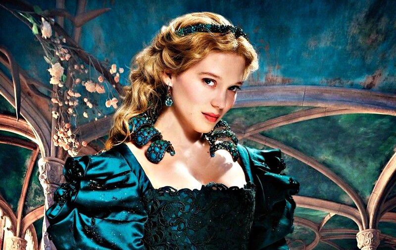Woman in Ornate Dress — Teal, Dramatic