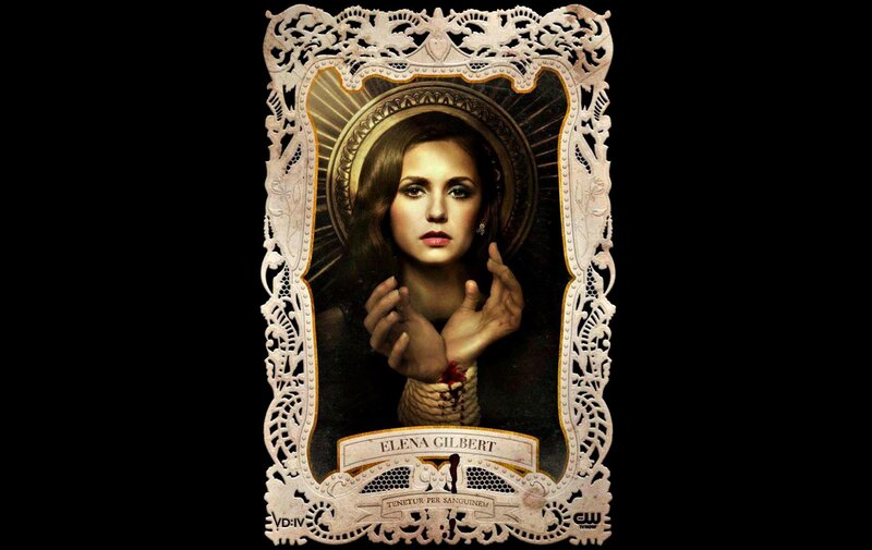 Woman in Ornate Frame — Black, Dramatic