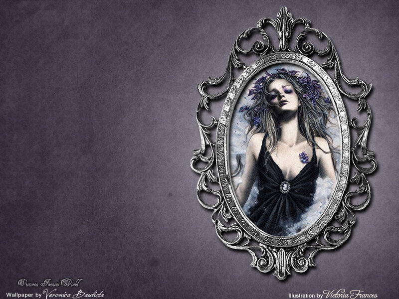 woman in ornate frame